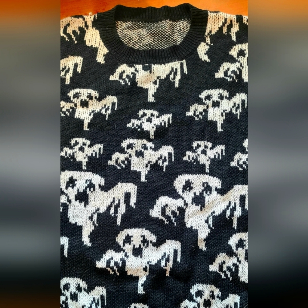 Ghost pixel sweater